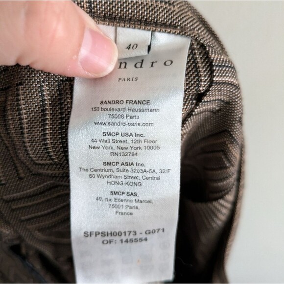 Sandro Paris Jacquard Skort Size 40 - Picture 5 of 7